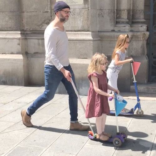 Canne parentale d'aide au déplacement